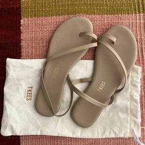 TKEES | Lightly Used Nude Sandal - Size 37/ US 6